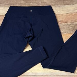 Lululemon Wunder Under 28” High Rise Navy Blue Leggings Size 14